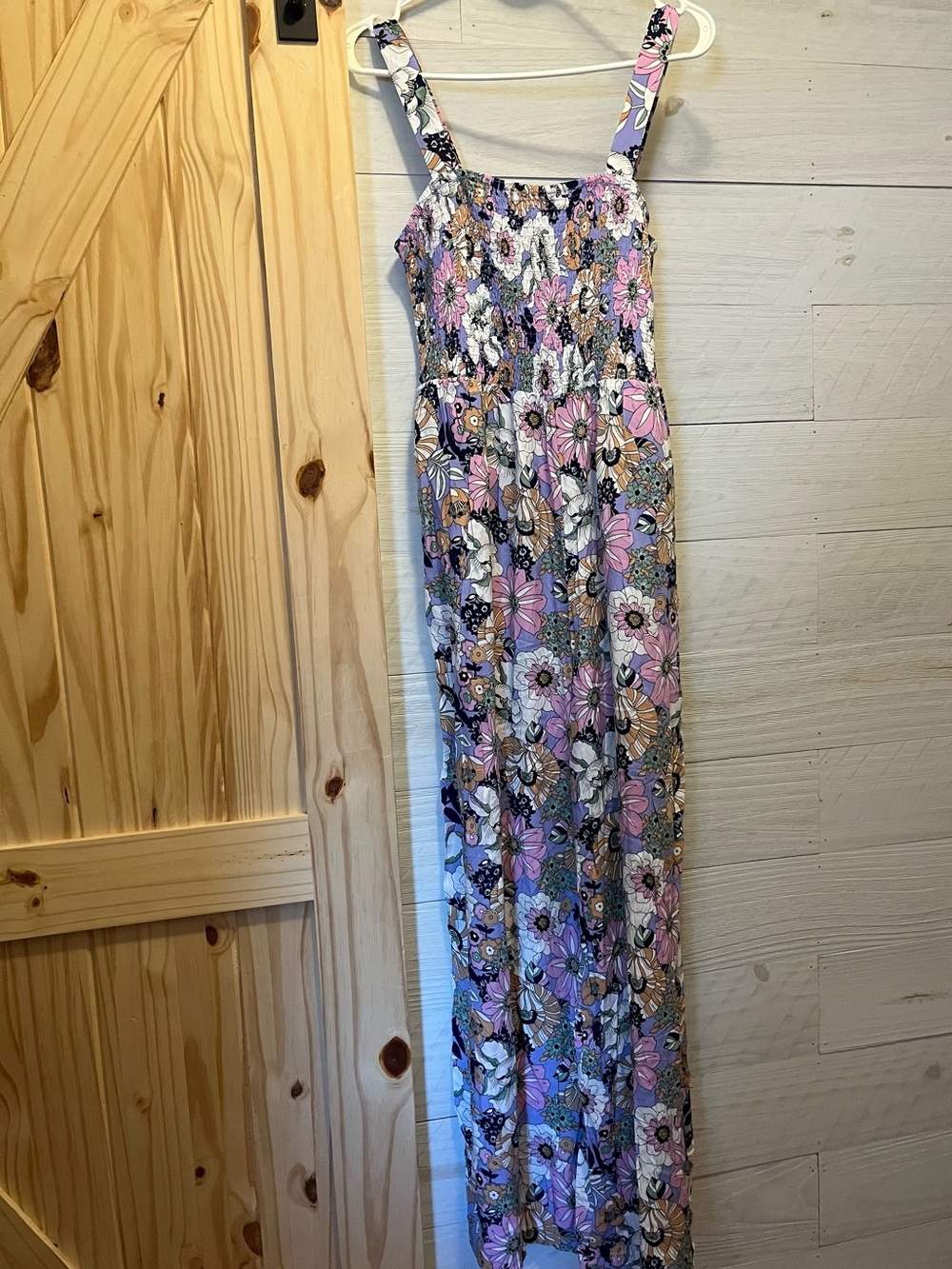 Smocked Floral jumper— Pink & Purple Floral